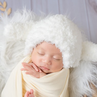 ウィリアムズ　侑依が撮影した「ニューボーンフォト」の写真