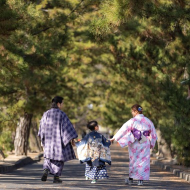 T.Matsumuraが出張撮影した「和装（外国人）」の家族写真