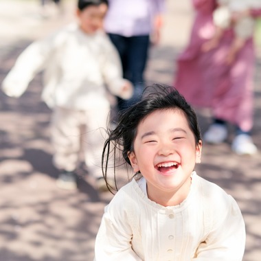 moufotoが撮影した「桜ファミリーフォト」の写真