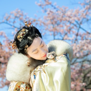 寫樂斎が撮影した「大学卒業記念（江の島）」の写真