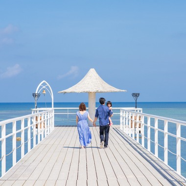 石垣島メモリアルフォトが撮影した「春の石垣島で家族写真」の写真