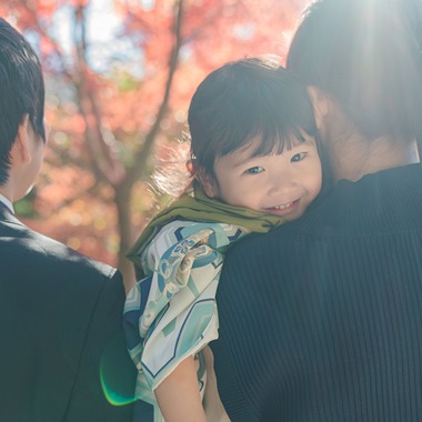 玉城　肇が出張撮影した「七五三撮影」の家族写真