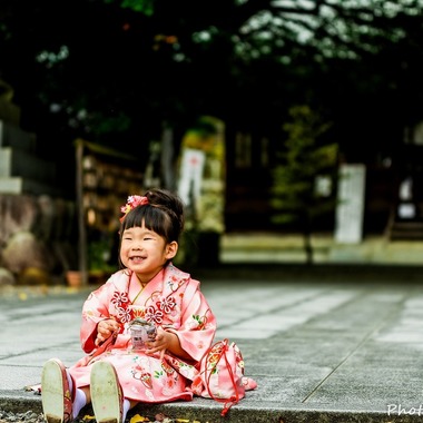 写真家 久保倉千明が出張撮影した「七五三」の家族写真