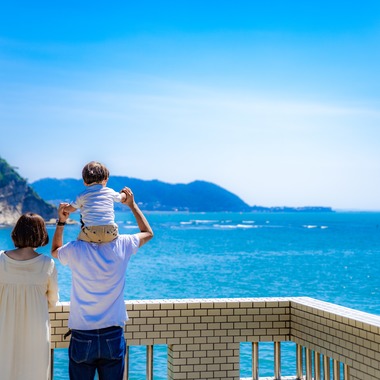 サキヤマ リエが出張撮影した「逗子マリーナ・青空の家族写真・マタニティフォト」の家族写真