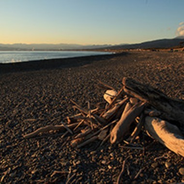 梶河　真理子が撮影した「夕日の中で」の写真