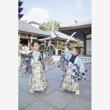 A&Y写真OFFICEが出張撮影した「７５３お祝い写真」の家族写真