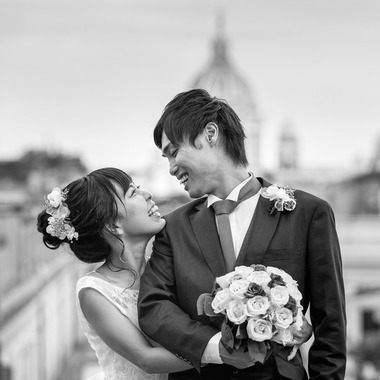 Kyoko Ide Photographyが撮影した「ローマフォトウェディング- スペイン広場、トレビの泉、パンテオン、ナボーナ広場」のウェディングフォト
