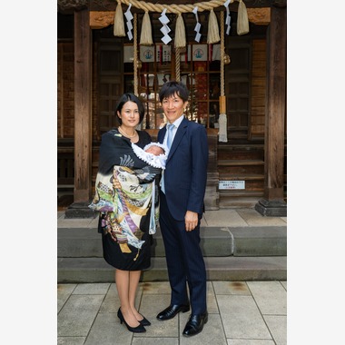 ヨッシ～が出張撮影した「お宮参り」の家族写真