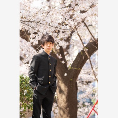 スタジオαが出張撮影した「入学式・卒業式」の家族写真