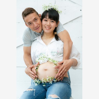 ActorsPhotoが出張撮影した「マタニティフォト 」の家族写真