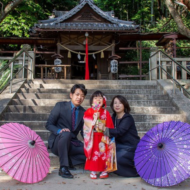 辻 充彦が出張撮影した「七五三」の家族写真