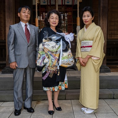 ヨッシ～が出張撮影した「お宮参り」の家族写真