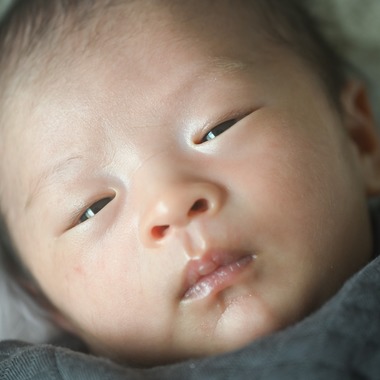 寫樂斎が撮影した「ニューボーン001」の写真