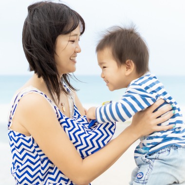 でんでんフォトサービスが撮影した「親子ポートレート」の写真