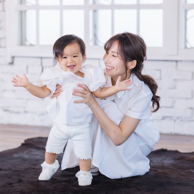 Minminが出張撮影した「家族スタジオ撮影」の家族写真