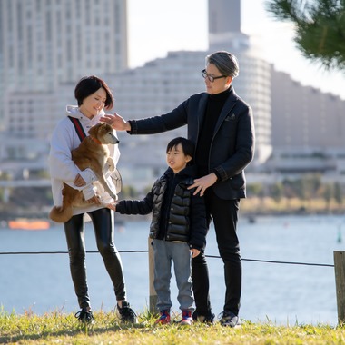 寫樂斎が撮影した「家族写真（お台場）」の写真