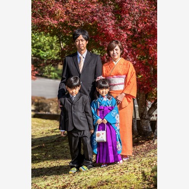 waka photoが出張撮影した「七五三撮影」の家族写真