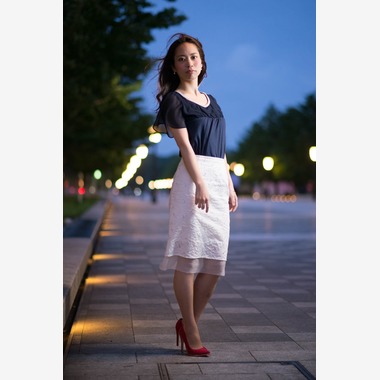 Happy Baby Projectが撮影した「東京駅丸の内口での夜景ポートレート」の写真