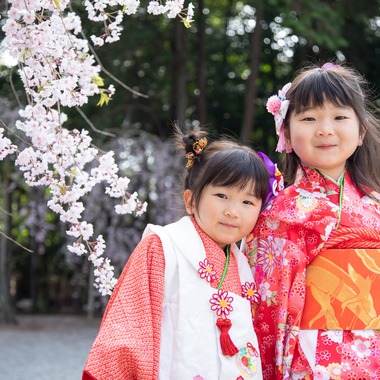 スマイルグローバルフォトが撮影した「桜の七五三」の写真