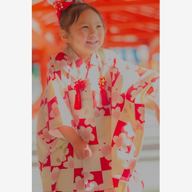 時の記録者が撮影した「七五三サンプル」の写真