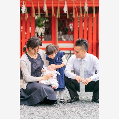 川口 武志(Life Smile Photo)が撮影した「お宮参り撮影＠元祇園　梛神社」の写真