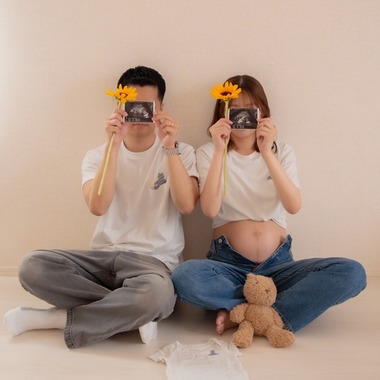 鈴木美咲が撮影した「ご自宅でマタニティフォト撮影」の写真