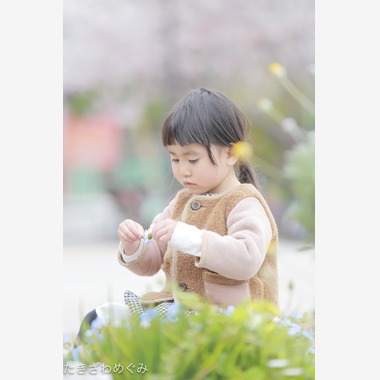 たきざわ めぐみが出張撮影した「公園にて」の家族写真