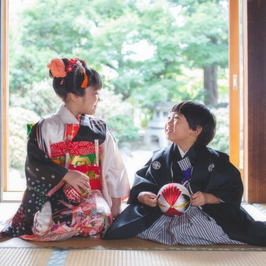 荒畑けいこが出張撮影した「七五三撮影」の家族写真