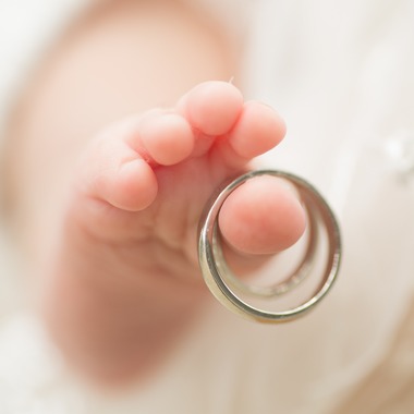 写楽堂が出張撮影した「ニューボーン＆お宮参り」の家族写真