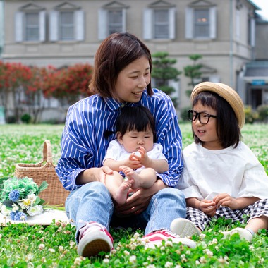 すみれふぉとが出張撮影した「新緑撮影会?」の家族写真
