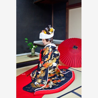 skyward photo film（竹本飛鳥）が撮影した「前撮り和装」のウェディングフォト