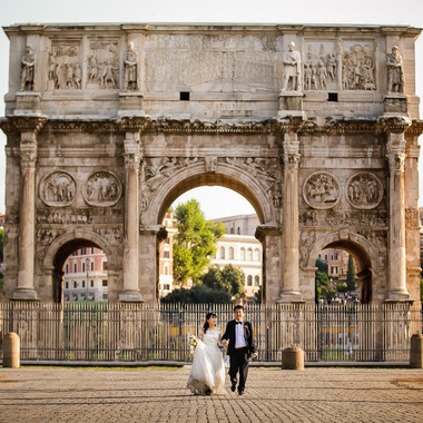 Kyoko Ide Photographyが撮影した「フォトウェディング　スペイン広場　コロッセオ」のウェディングフォト