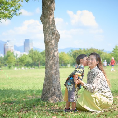 Earth Creative Productsが出張撮影した「ファミリー」の家族写真
