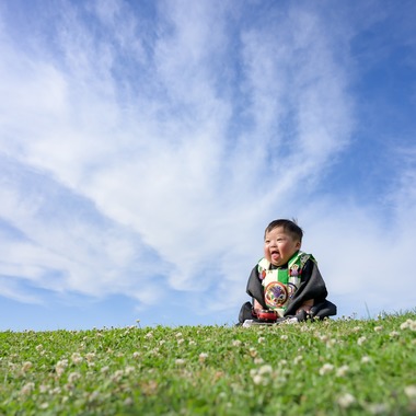 萬代　一樹が出張撮影した「家族撮影」の家族写真