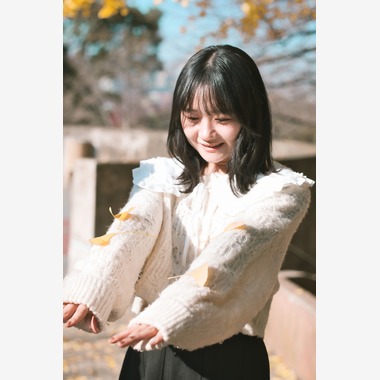 白石智啓が撮影した「銀杏と人」の写真