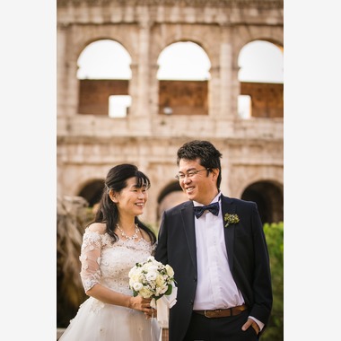 Kyoko Ide Photographyが撮影した「フォトウェディング　スペイン広場　コロッセオ」のウェディングフォト