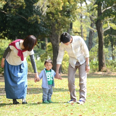 栗原美穂が撮影した「「光緑あふれる親子ショット」」の写真