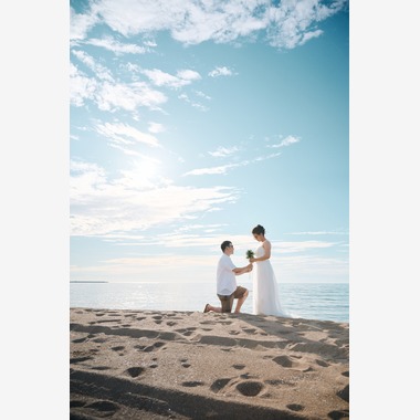 児玉 一成が撮影した「ウェディング前撮り（内灘海岸）」の写真