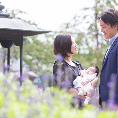 出張撮影ななが出張撮影した「お宮参り記念写真」の家族写真