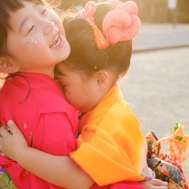 高夏写真店が出張撮影した「七五三の撮影」の家族写真