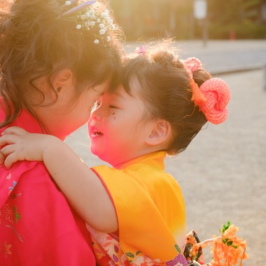 高夏写真店が出張撮影した「七五三の撮影」の家族写真