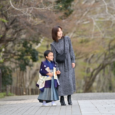 寫樂斎が撮影した「七五三（神代植物公園）」の写真