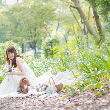 阿部写真館　大阪本町 靭公園前が撮影した「緑のロケーション」の写真