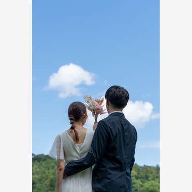 鈴木美咲が撮影した「一碧湖でウェディングフォト」の写真