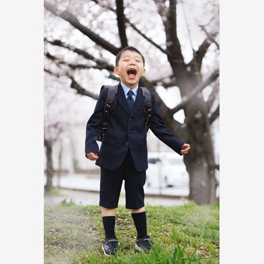 板橋薫平が出張撮影した「入学式」の家族写真