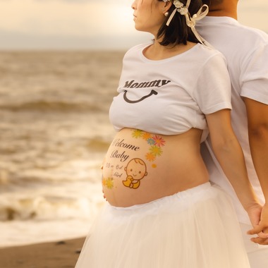 Minminが出張撮影した「マタニティ」の家族写真