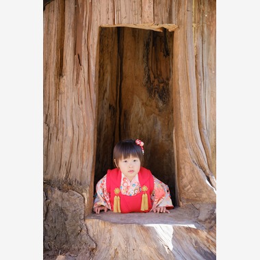 高夏写真店が出張撮影した「七五三の撮影」の家族写真