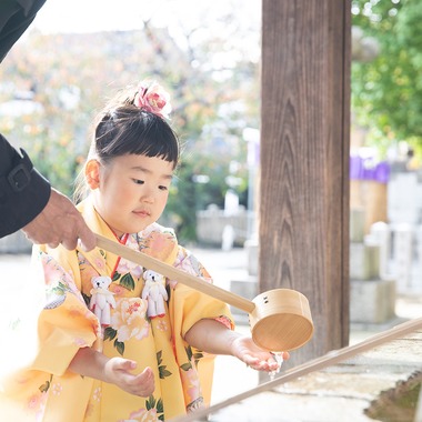 Merry Momentが出張撮影した「七五三 3歳女の子」の家族写真