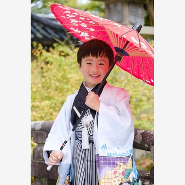 高夏写真店が出張撮影した「七五三の撮影」の家族写真