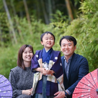 寫樂斎が撮影した「七五三（神代植物公園）」の写真